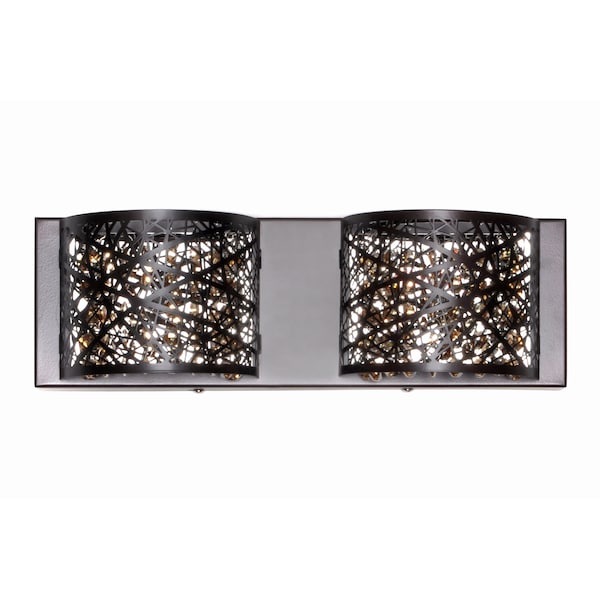 Inca 2-Light 4.25 Wide Bronze Vanity Light